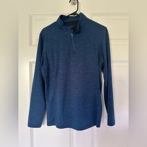 Blue Quarter-Zip Performance Shirt | Size: L